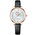 Relógios vintage femininos cinto preto branco