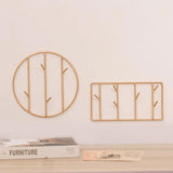 Suporte de chaves dourado