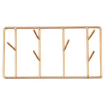 Suporte de chaves dourado
