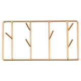 Suporte de chaves dourado