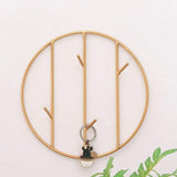 Suporte de chaves dourado