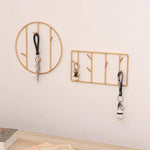 Suporte de chaves dourado