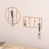 Suporte de chaves dourado
