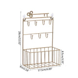 Suporte de chaves industrial dourado