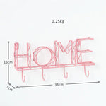 Suporte de chaves na moda home - cor-de-rosa