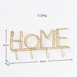 Suporte de chaves na moda home - ouro