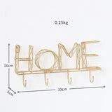 Suporte de chaves na moda home - ouro