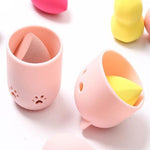 Suporte para esponja de maquilhagem gato
