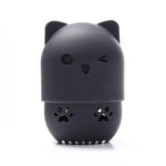 Suporte para esponja de maquilhagem gato preto