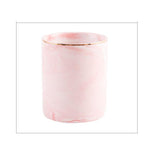 Suporte para pincéis de maquilhagem mármore cor-de-rosa / dourado