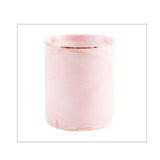 Suporte para pincéis de maquilhagem mármore cor-de-rosa / dourado