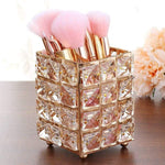 Suporte para pincéis de maquilhagem vintage cobre