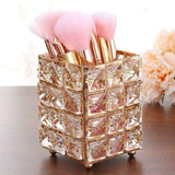 Suporte para pincéis de maquilhagem vintage cobre