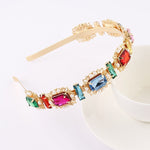 Tiara de cristal multicolor valor por defeito título