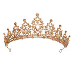 Tiara dourada com strass valor por defeito título