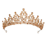 Tiara dourada com strass valor por defeito título
