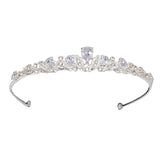 Tiara elegante prateada valor por defeito título