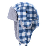 Ushanka azul e branco título por defeito