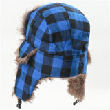 Ushanka com padrão aos quadrados título por defeito