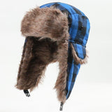 Ushanka com padrão aos quadrados título por defeito
