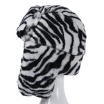 Ushanka com padrão de zebra título por defeito
