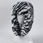 Ushanka com padrão de zebra título por defeito