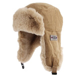 Ushanka de algodão com pelo título por defeito
