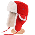Ushanka de pele vermelho título por defeito
