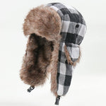 Ushanka de pelo aos quadrados título por defeito