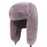 Ushanka de pelo roxo título por defeito