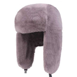 Ushanka de pelo roxo título por defeito