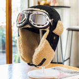 Ushanka estilo aviador com óculos