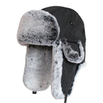 Ushanka robusto com forro de pele