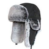 Ushanka robusto com forro de pele