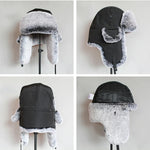 Ushanka robusto com forro de pele