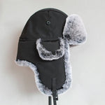 Ushanka robusto com forro de pele