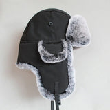 Ushanka robusto com forro de pele