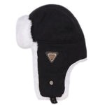 Ushanka simples de pelo preto título por defeito